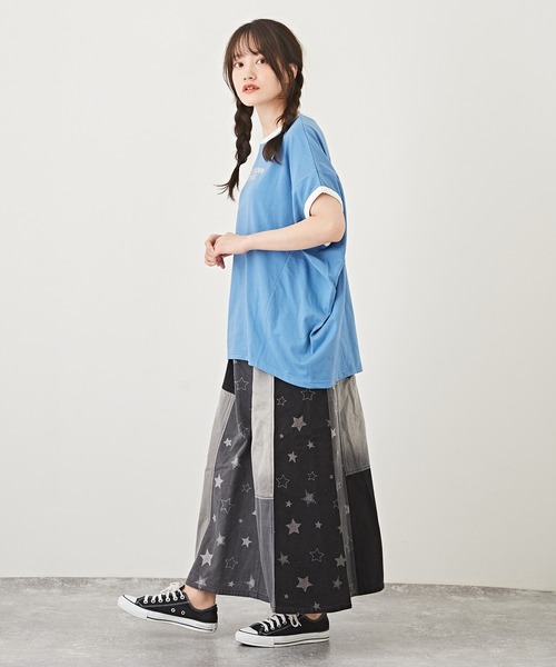 CUBE SUGAR（キューブシュガー）の「速乾ドライMVSドルマンスリーブロゴリンガーTシャツ（Tシャツ/カットソー・レディース・サーモンピンク/ブルー/ブラック/ホワイト・M）」の17枚目の写真