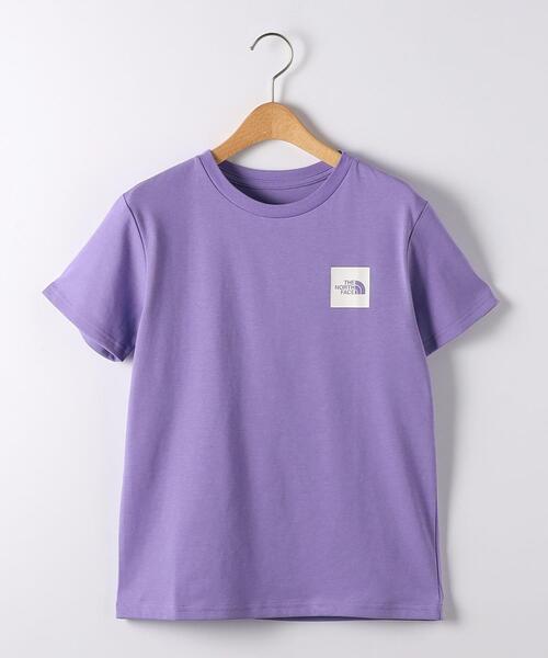 THE NORTH FACE（ザノースフェイス）の「＜THE NORTH FACE（ザノースフェイス）＞TJ  ショートスリーブ スクエアロゴT140cm-150cm◆（Tシャツ/カットソー・キッズ・ホワイト/ブラック/ライラック・140cm/150cm）」の3枚目の写真