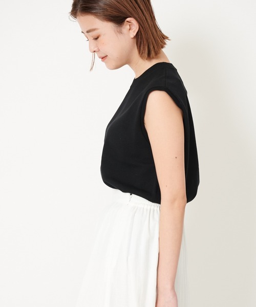 U by SPICK&SPAN(ユーバイスピックアンドスパン)の「ノースリーブ ニットプルオーバー◆(タンクトップ・レディース・ブラック/オレンジ/ホワイト系その他・FREE)」の5枚目の写真