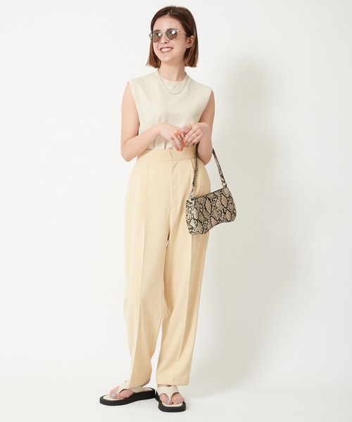 U by SPICK&SPAN(ユーバイスピックアンドスパン)の「ノースリーブ ニットプルオーバー◆(タンクトップ・レディース・ブラック/オレンジ/ホワイト系その他・FREE)」の14枚目の写真