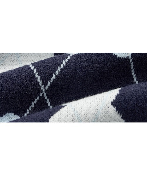 AQO STUDIO SPACE(アコスタジオスペース)の「【AQO STUDIO SPACE】BEAR ARGYLE KNIT VEST / アコスタジオスペース ベアー アーガイル ニット ベスト / UNISEX(ベスト・レディース・ネイビー/アイボリー/スカイブルー・FREE)」の17枚目の写真