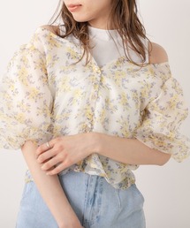 OLIVE des OLIVE | バルーン袖オーガンジーブラウス(シャツ/ブラウス)