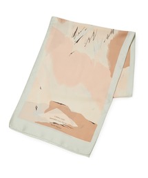 リング付きペールトーンカラーロングスカーフ