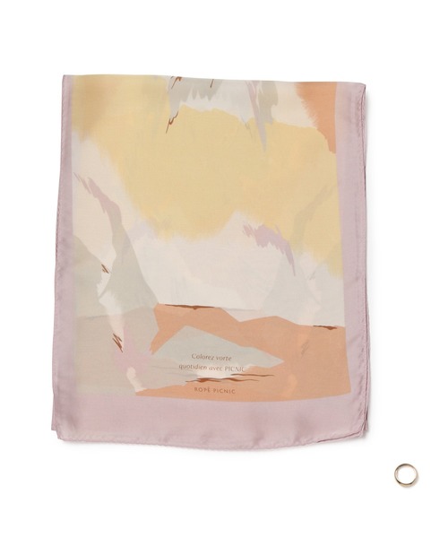 ROPE' PICNIC(ロペピクニック)の「リング付きペールトーンカラーロングスカーフ(バンダナ/スカーフ・レディース・ピンク/グリーン系その他・FREE)」の9枚目の写真