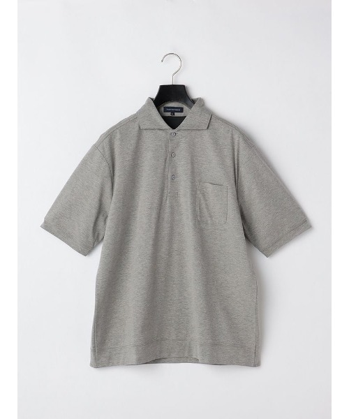 Perfect Suit FActory（パーフェクトスーツファクトリー）の「インナーメッシュ付き　ポロシャツ　オフホワイト/ブラック/グレー（ポロシャツ・メンズ・オフホワイト/ライトグレー/ブラック・L/LL/M）」の3枚目の写真