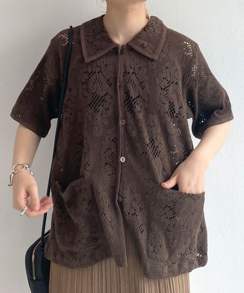シャツ/ブラウス(半袖/袖なし) Katie Hanging Rock maid blouse 楽天市場】シャツ ブラウス レディース 半袖 ビッグカラー 刺繍