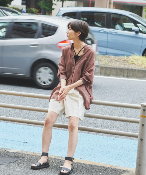 Auntie Rosa Holiday（アンティローザホリデー）の「リブバッククロスホルターキャミ（キャミソール・レディース・ブラック/ブラウン/イエロー・FREE）」の10枚目の写真