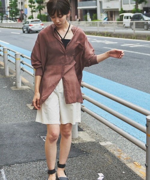 Auntie Rosa Holiday（アンティローザホリデー）の「リブバッククロスホルターキャミ（キャミソール・レディース・ブラック/ブラウン/イエロー・FREE）」の9枚目の写真