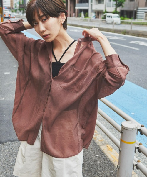 Auntie Rosa Holiday（アンティローザホリデー）の「リブバッククロスホルターキャミ（キャミソール・レディース・ブラック/ブラウン/イエロー・FREE）」の6枚目の写真