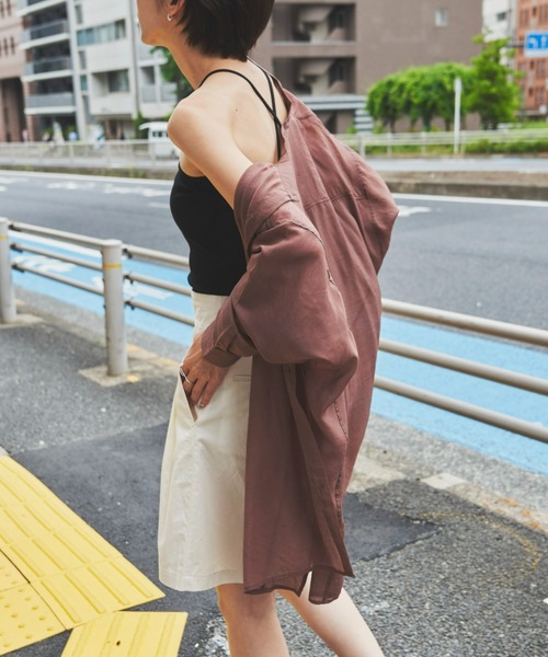 Auntie Rosa Holiday（アンティローザホリデー）の「リブバッククロスホルターキャミ（キャミソール・レディース・ブラック/ブラウン/イエロー・FREE）」の13枚目の写真