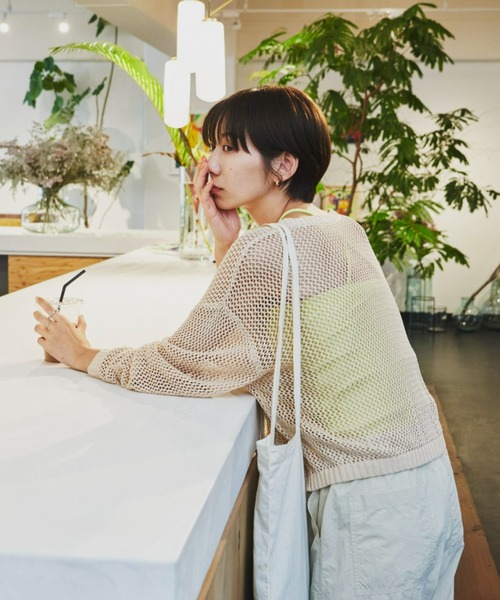 Auntie Rosa Holiday（アンティローザホリデー）の「リブバッククロスホルターキャミ（キャミソール・レディース・ブラック/ブラウン/イエロー・FREE）」の21枚目の写真