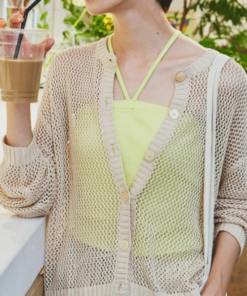 Auntie Rosa Holiday（アンティローザホリデー）の「リブバッククロスホルターキャミ（キャミソール・レディース・ブラック/ブラウン/イエロー・FREE）」の18枚目の写真