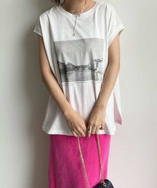 DouDou(ドゥドゥ)の「フォトTEE(Tシャツ/カットソー・レディース・ホワイト/ホワイト系その他・FREE)」の15枚目の写真