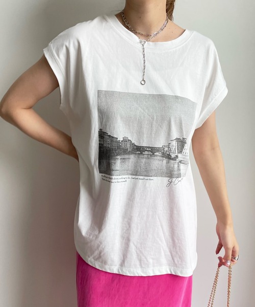 DouDou(ドゥドゥ)の「フォトTEE(Tシャツ/カットソー・レディース・ホワイト/ホワイト系その他・FREE)」の16枚目の写真