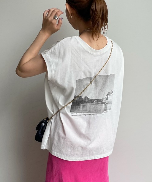 DouDou(ドゥドゥ)の「フォトTEE(Tシャツ/カットソー・レディース・ホワイト/ホワイト系その他・FREE)」の20枚目の写真