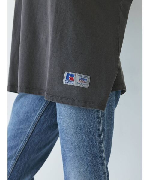 Russell Athletic(ラッセルアスレティック)の「RUSSELL別注 プリントロゴタンクトップ(Tシャツ/カットソー・レディース・オフホワイト/チャコールグレー/ブラウン・FREE)」の20枚目の写真