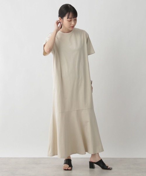 LOWRYS FARM（ローリーズファーム）の「マーメイドフレアワンピース　287115（ワンピース・レディース・ブラック/オフホワイト/アイボリー/グリーン・FREE）」の2枚目の写真