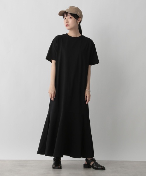 LOWRYS FARM（ローリーズファーム）の「マーメイドフレアワンピース　287115（ワンピース・レディース・ブラック/オフホワイト/アイボリー/グリーン・FREE）」の3枚目の写真