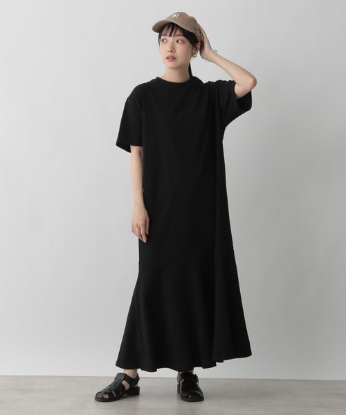LOWRYS FARM（ローリーズファーム）の「マーメイドフレアワンピース　287115（ワンピース・レディース・ブラック/オフホワイト/アイボリー/グリーン・FREE）」の7枚目の写真