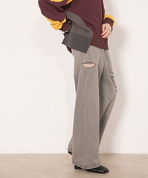 KBF | ボーイッシュダメージデニム(デニムパンツ)