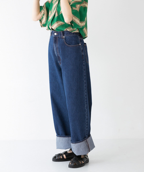 KBF(ケイビーエフ)の「ボーイッシュダメージデニム(デニムパンツ・レディース・ライトブルー/ネイビー/グレー・38/36)」の15枚目の写真