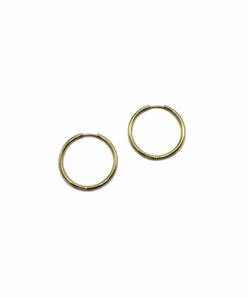 LHME(エルエイチエムイー)の「LHME スリムフープピアスM/サージカルステンレス316L(金属アレルギー対応)(ピアス(両耳用)・レディース・シルバー/ゴールド・ONE SIZE)」の16枚目の写真