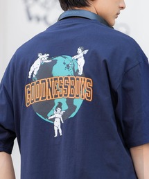 オーバーサイズ 別注 エンジェルプリント半袖Tシャツ アメリカコットン