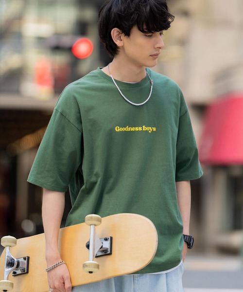 Rocky Monroe（ロッキーモンロー）の「オーバーサイズ 別注 エンジェルプリント半袖Tシャツ アメリカコットン（Tシャツ/カットソー・メンズ・ホワイト/ブラック/パープル/ブルー/グリーン/チャコール・M/L/XL）」の5枚目の写真