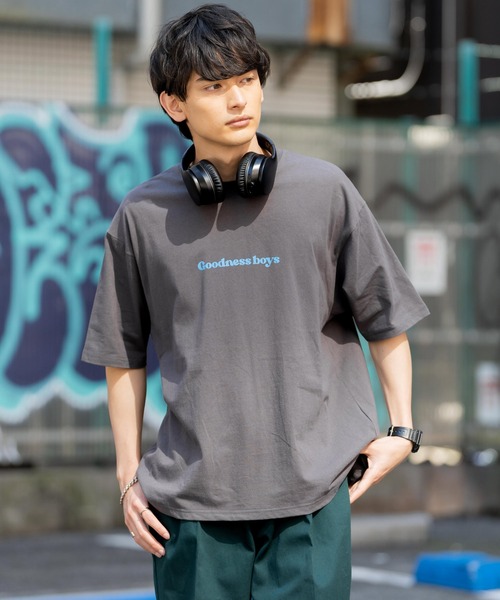 Rocky Monroe（ロッキーモンロー）の「オーバーサイズ 別注 エンジェルプリント半袖Tシャツ アメリカコットン（Tシャツ/カットソー・メンズ・ホワイト/ブラック/パープル/ブルー/グリーン/チャコール・M/L/XL）」の17枚目の写真