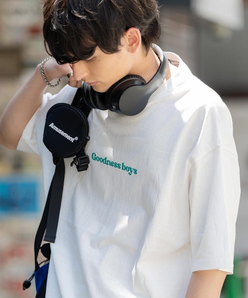 Rocky Monroe（ロッキーモンロー）の「オーバーサイズ 別注 エンジェルプリント半袖Tシャツ アメリカコットン（Tシャツ/カットソー・メンズ・ホワイト/ブラック/パープル/ブルー/グリーン/チャコール・M/L/XL）」の7枚目の写真