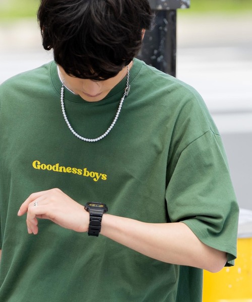 Rocky Monroe（ロッキーモンロー）の「オーバーサイズ 別注 エンジェルプリント半袖Tシャツ アメリカコットン（Tシャツ/カットソー・メンズ・ホワイト/ブラック/パープル/ブルー/グリーン/チャコール・M/L/XL）」の21枚目の写真