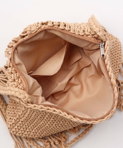Kahiko（カヒコ）の「【Kahiko】アイラナマクラメ編みフリンジショルダーバッグ（ショルダーバッグ・レディース・ホワイト/ベージュ・FREE）」の8枚目の写真