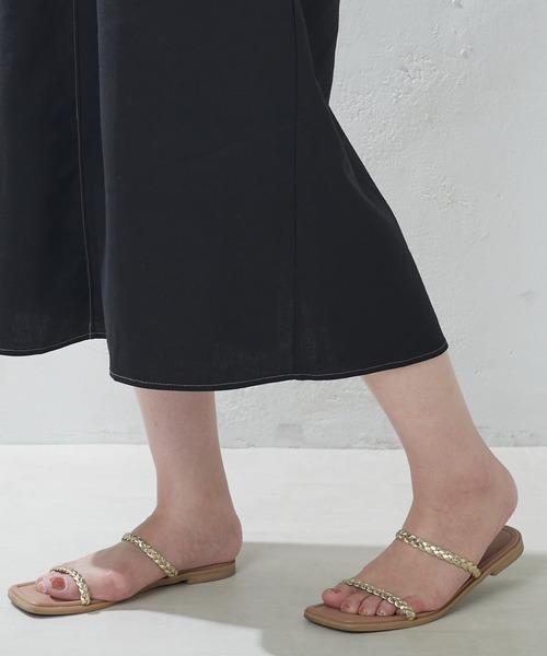 natural couture（ナチュラルクチュール）の「配色ステッチランタンナローワンピース（ワンピース・レディース・ブラック/ライトベージュ/グリーン/オレンジ/チェック・FREE）」の15枚目の写真