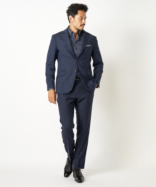 MEN'S BIGI（メンズビギ）の「ACTIVE TAILOR パウロオリビエラマイクロガンクラブジャケット（テーラードジャケット・メンズ・ネイビー/グレー系その他・01/02/03/04）」の6枚目の写真