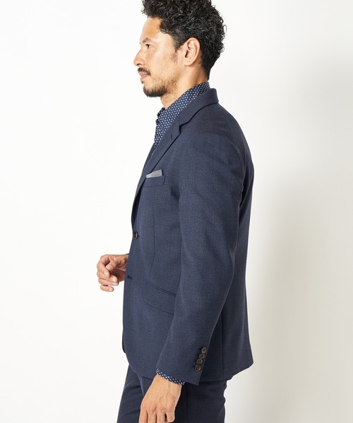 MEN'S BIGI（メンズビギ）の「ACTIVE TAILOR パウロオリビエラマイクロガンクラブジャケット（テーラードジャケット・メンズ・ネイビー/グレー系その他・01/02/03/04）」の9枚目の写真
