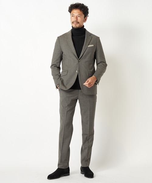 MEN'S BIGI（メンズビギ）の「ACTIVE TAILOR パウロオリビエラマイクロガンクラブジャケット（テーラードジャケット・メンズ・ネイビー/グレー系その他・01/02/03/04）」の3枚目の写真