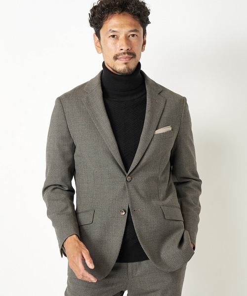 MEN'S BIGI（メンズビギ）の「ACTIVE TAILOR パウロオリビエラマイクロガンクラブジャケット（テーラードジャケット・メンズ・ネイビー/グレー系その他・01/02/03/04）」の7枚目の写真