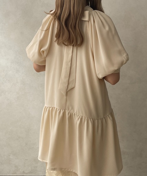 apres jour clair(アプレジュールクレア)の「【apres jour clair】2WAYリボンチュニックワンピース【ZOZOTOWN限定アイテム】(ワンピース・レディース・ベージュ/アイボリー/ピンク系その他・X-LARGE/フリー)」の21枚目の写真