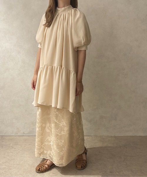 apres jour clair(アプレジュールクレア)の「【apres jour clair】2WAYリボンチュニックワンピース【ZOZOTOWN限定アイテム】(ワンピース・レディース・ベージュ/アイボリー/ピンク系その他・X-LARGE/フリー)」の22枚目の写真