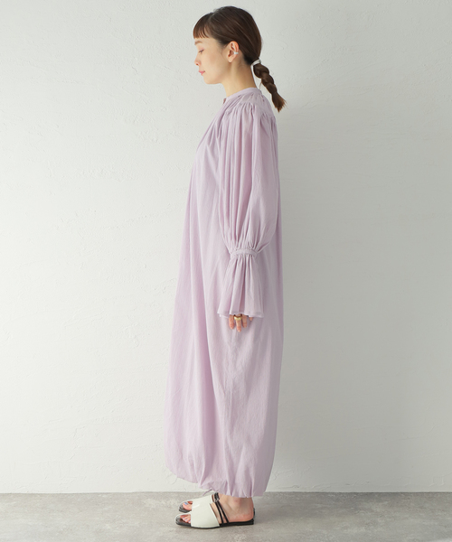 WRYHT(ライト)の「【WRYHT/ライト】GATHERD SLEEVE FOLK DRESS:ワンピース(ワンピース・レディース・パープル・SMALL)」の6枚目の写真