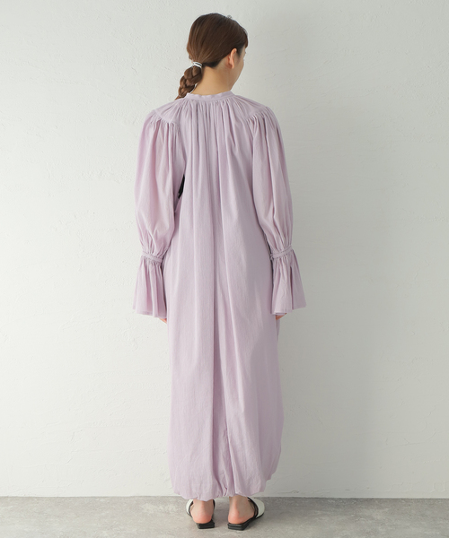 WRYHT(ライト)の「【WRYHT/ライト】GATHERD SLEEVE FOLK DRESS:ワンピース(ワンピース・レディース・パープル・SMALL)」の7枚目の写真