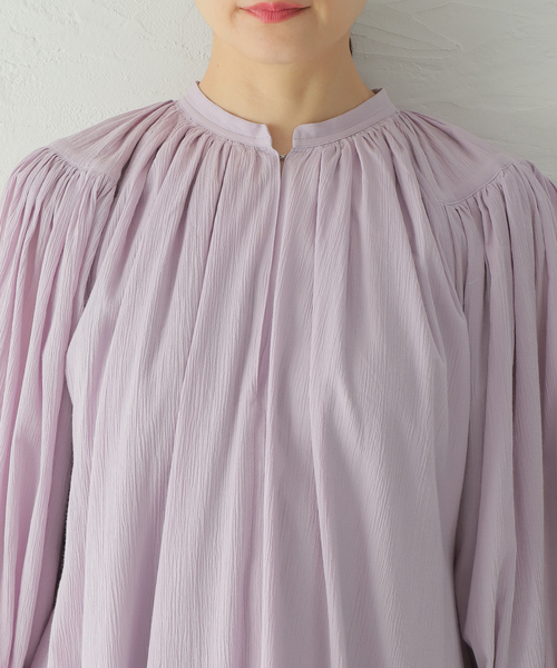 WRYHT(ライト)の「【WRYHT/ライト】GATHERD SLEEVE FOLK DRESS:ワンピース(ワンピース・レディース・パープル・SMALL)」の8枚目の写真