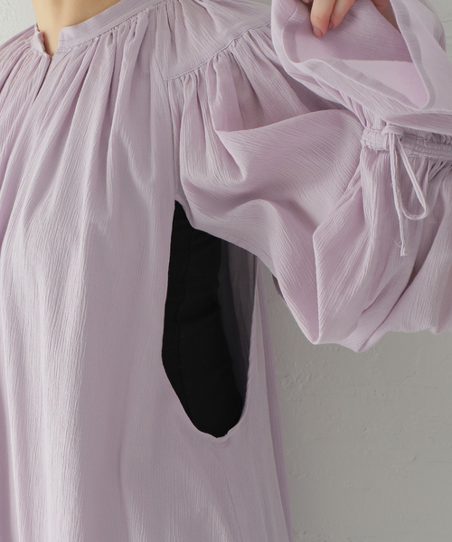 WRYHT(ライト)の「【WRYHT/ライト】GATHERD SLEEVE FOLK DRESS:ワンピース(ワンピース・レディース・パープル・SMALL)」の12枚目の写真