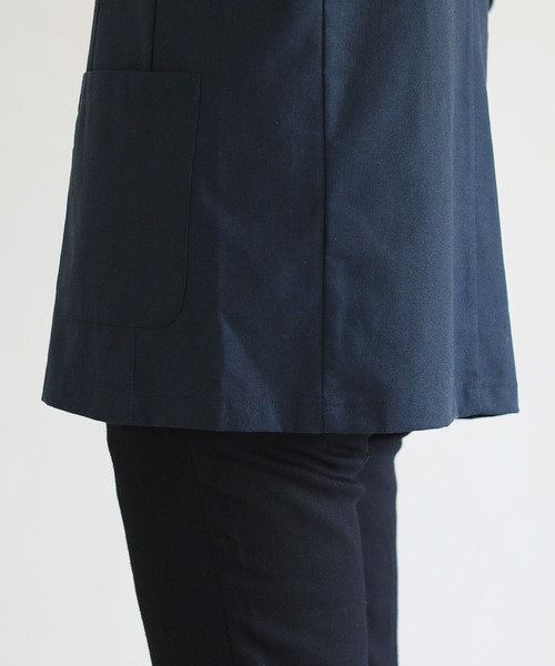 THE CASUAL(カジュアル)の「綿麻7分袖テーラードジャケット(テーラードジャケット・メンズ・ブラック/ベージュ/ネイビー/チャコール・M/XL/L)」の21枚目の写真