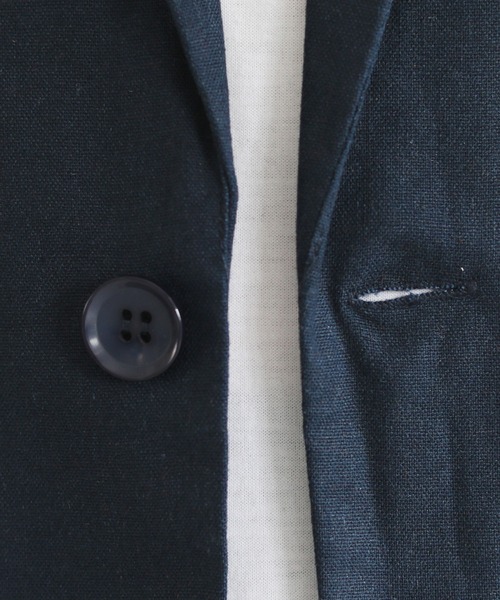THE CASUAL(カジュアル)の「綿麻7分袖テーラードジャケット(テーラードジャケット・メンズ・ブラック/ベージュ/ネイビー/チャコール・M/XL/L)」の22枚目の写真