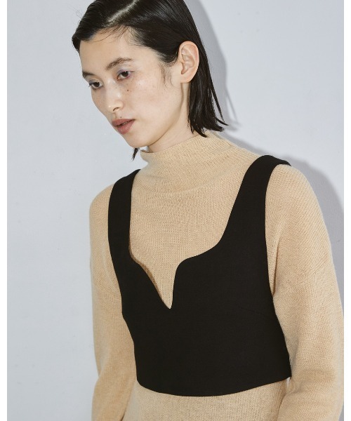 TODAYFUL（トゥデイフル）の「シルクニットドレス（ワンピース・レディース・ブラック/ベージュ・36inch/38inch）」の4枚目の写真