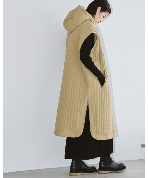 TODAYFUL（トゥデイフル）の「シルクニットドレス（ワンピース・レディース・ブラック/ベージュ・36inch/38inch）」の11枚目の写真