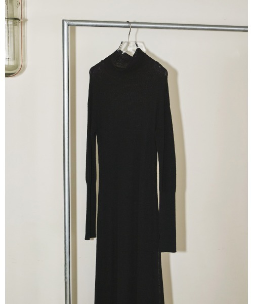 TODAYFUL（トゥデイフル）の「シルクニットドレス（ワンピース・レディース・ブラック/ベージュ・36inch/38inch）」の14枚目の写真