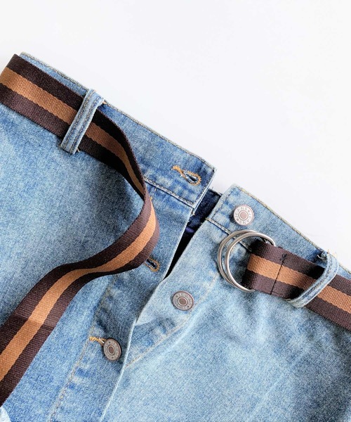 Q（キュー）の「デニムドッキングスカート（スカート・レディース・マルチ・MEDIUM）」の2枚目の写真