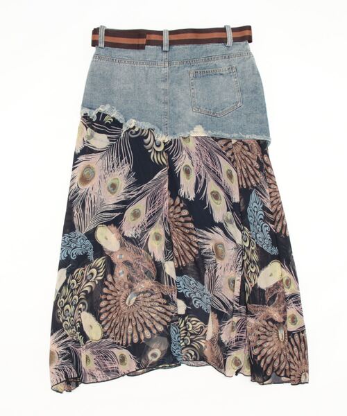 Q（キュー）の「デニムドッキングスカート（スカート・レディース・マルチ・MEDIUM）」の12枚目の写真